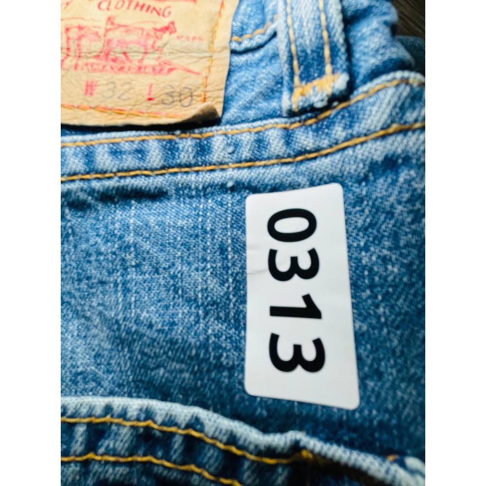 Levi's 569 Loose Straight Jeans Mens 32x30 Medium Wash Blue Y2K Baggy Denim - Picture 13 of 14